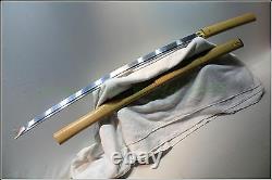 Japanese Ninja Shrine Sect Tang Samurai Sword Katana Folded Steel Blade #4212
