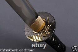 Japanese Samurai Sword Nihontou Wakizashi Katana Hand Folded Carbon Steel #2450