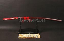 Japanese samurai katana sharp sword folded steel full tang Unokubitsukuri blade