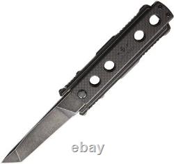 Jesse James Nomad Swing Folding Knife 4 AEB-L Steel Blade Carbon Fiber Handle