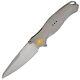 Karbon Buckhorn Framelock Gray Titanium Folding Cpm-s35vn Pocket Knife B118