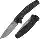 Kansept Knives Agi Folding Knife 3 Damascus Steel Blade Carbon Fiber Withti Back