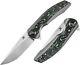 Kansept Knives Accipiter Folding Knife 3.63 Cpm-s35vn Steel Blade Titanium Withcf