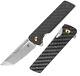 Kansept Knives Anomaly Folding Knife 3.13 Cpm S35vn Steel Blade Carbon Fiber/g10