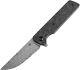 Kansept Knives Anomaly Linerlock Carbon Fiber Folding Damascus Knife 2038a6