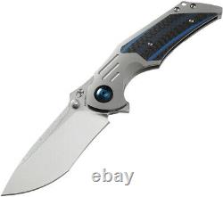 Kansept Knives Delta Framelock Titanium/Carbon Fiber Folding S35VN Knife 1011A2