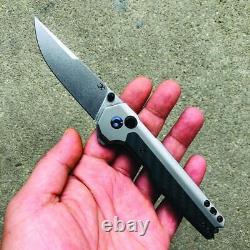 Kansept Knives EDC Tac Folding Knife 3 CPM-S35VN Steel Blade Titanium/Carbon F