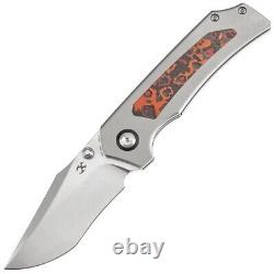 Kansept Knives Fermi Linerlock Titanium & Carbon Fiber Folding 20C Knife K1122A3