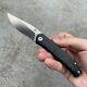 Kansept Knives Folding Knife 2.91 Cpm-s35vn Steel Blade Carbon Fiber Handle