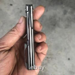 Kansept Knives Folding Knife 2.91 CPM-S35VN Steel Blade Titanium/Carbon Fiber