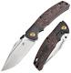 Kansept Knives Folding Knife 3.63 Cpm S35vn Steel Blade Titanium/carbon F Inlay