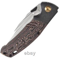 Kansept Knives Folding Knife 3.63 CPM S35VN Steel Blade Titanium/Carbon F Inlay