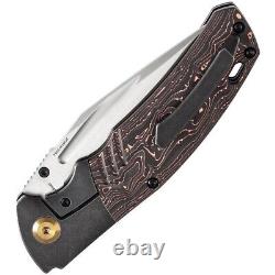 Kansept Knives Folding Knife 3.63 CPM S35VN Steel Blade Titanium/Carbon F Inlay