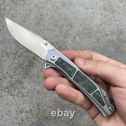 Kansept Knives Folding Knife 3 CPM-S35VN Steel Blade Titanium/Carbon Fiber