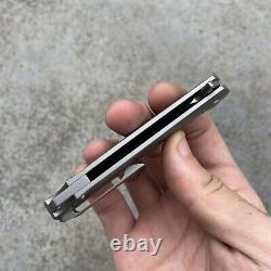 Kansept Knives Folding Knife 3 CPM-S35VN Steel Blade Titanium/Carbon Fiber