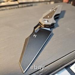 Kansept Knives Genesis Folding Knife 3.5 CPM S35VN Steel Blade Titanium Handle