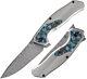 Kansept Knives Havorn Folding Knife 3.5 Damascus Steel Blade Titanium/carbon F