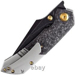 Kansept Knives Left-Hand Folding Knife 3½ CPMS35VN Blade Titanium / Carbon Fiber