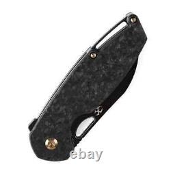 Kansept Knives Model 6 Folding Knife 3.25 CPM-20CV Steel Blade Carbon Fiber