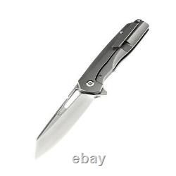 Kansept Knives Shard Folding Knife 3.46 S35VN Steel Blade Titanium/Fat Carbon
