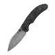 Kansept Nesstreet Folding Knife Shred Carbon Fiber Handle Damascus Plain K1039d1