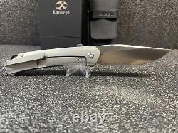 Kansept Sprite Folding Knife Gray Titanium/Carbon Fiber Handle S35VN K1003A1