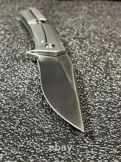 Kansept Sprite Folding Knife Gray Titanium/Carbon Fiber Handle S35VN K1003A1