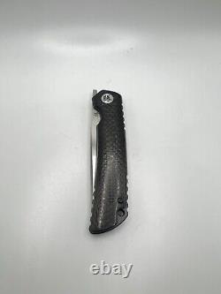 Katsu Folding Japanese Knife, Carbon Fiber Handle, EDC Knife With154Cm Steel Blade