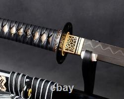 Kill Bill Saya Japanese Katana Sword Clay Tempered Folded 15 times High Carbon