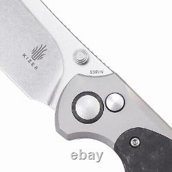 Kizer Clairvoyant EDC Knife Titanium Carbon Fiber Handle S35VN Steel Ki4626A1