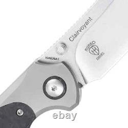 Kizer Cutlery Clairvoyant Folding Knife 3.63 S35VN Steel Blade Carbon Fiber
