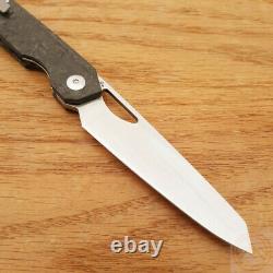 Kizer Cutlery Genie Folding Knife 3.4 CPM-S35VN Steel Blade Carbon Fiber Handle