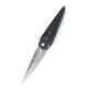 Kizer Dagger Blade Folding Knife, Carbon Fiber Handles Titanium Bolster Ki4513a2