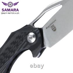 Kizer Folding Knife Carbon Fiber Handle S35VN Steel Blade Outdoor Survival