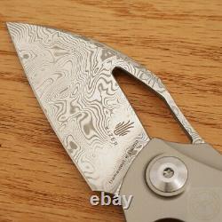 Kizer Minitherium Folding Knife 3 Damasteel Blade Titanium/Carbon Fiber Handle