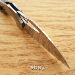 Kizer Minitherium Folding Knife 3 Damasteel Blade Titanium/Carbon Fiber Handle
