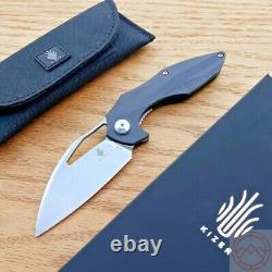 Kizer Minitherium Folding Knife 3 S35VN Steel Blade Carbon Fiber Handle 3502