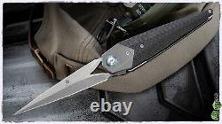 Kizer Soze Dagger Linerlock Flipper Knife S35vn Carbon Fiber & Titanium 4513a2