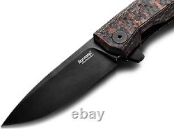 LionSTEEL Myto Folding Knife 3.25 CPM MagnaCut Steel Blade CF withTitanium Back