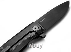 LionSTEEL Myto Folding Knife 3.25 CPM MagnaCut Steel Blade CF withTitanium Back