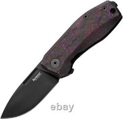 LionSTEEL Nano Folding Knife 2.5 CPM MagnaCut Steel Blade CF withTitanium Back