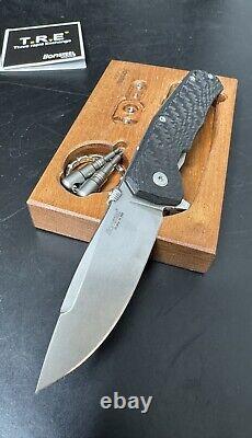 LionSTEEL TRE Folding Knife M390 Steel Blade Carbon Fiber (Used)