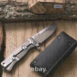 Lionsteel Sr 11 G Folding Knife Titanium Folding Knife Collector Camp Hunting