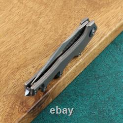 M390 Powder Steel Folding Knife with Titanium Handles & Carbon Fiber Inlays