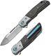 Mkm-maniago Knife 3 Clap Folding Bohler M390 Steel Blade Carbon Fiber Handle