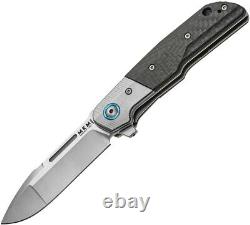 MKM-Maniago Knife 3 Clap Folding Bohler M390 Steel Blade Carbon Fiber Handle