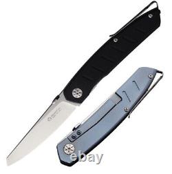 Maserin AM-6 Frame Folding Knife 3.75 D2 Tool Steel Blade G10/Titanium Handle