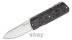 Maserin Linerlock Folding Knife 2.69 Elmax Stainless Blade Carbon Fiber Handle