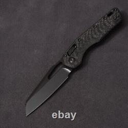 Microtech Manual MSI RAM-LOK Fluted Carbon Fiber Plain Edge DLC Blade