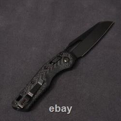 Microtech Manual MSI RAM-LOK Fluted Carbon Fiber Plain Edge DLC Blade